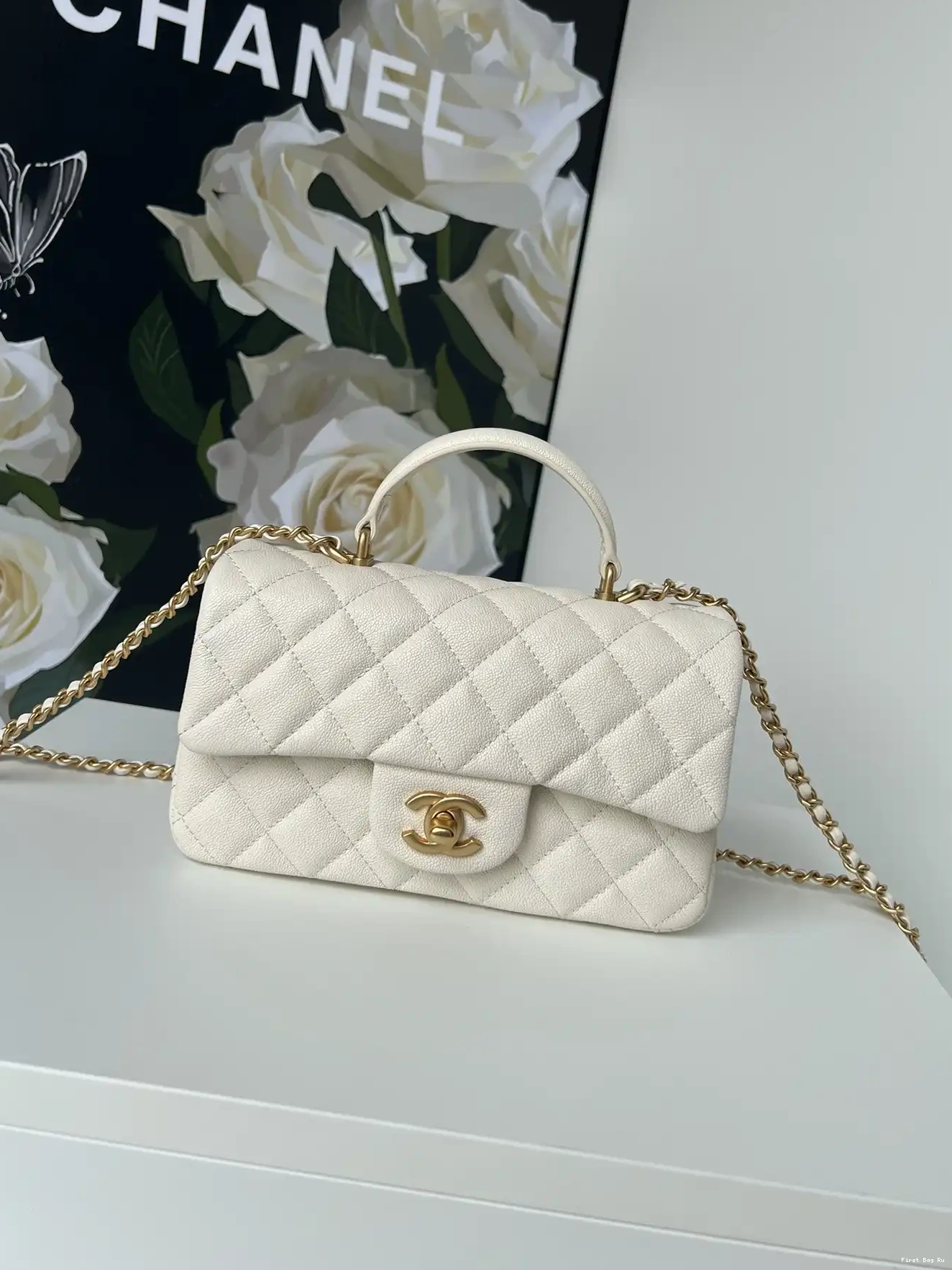 First Bag Ru FLAP TOP BAG HANDLE-20*12*6cm CHANEL WITH 0505